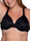 Vanity Fair Beauty Back-Sujetador de Planchado, Perchas-Negro, 100G para Mujer