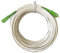 D.Square Cable de Fibra Óptica 1 metro Monomodo Simplex G657A2 9/125µm LSZH, Latiguillo Blanco FTTH SC/APC-SC/APC, Compatible para Red Internet