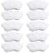 MEMOFYND 10PCS Microfiber Cloth Covers Steam Cleaner Accessories Mop Sanding Cloth Covers Rag Replacement Accessories (White)