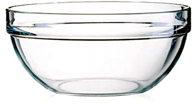 Chnegral 10 piezas de acrílico redondo ensaladera transparente hotel hogar verduras Bowl cubiertos