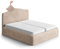 PAULATO Husse für Doppelbett über das Kopfteil und Grundgestell rüberziehen, Husse für Boxspringbetten 130-180cm Mikrofaser, bi-elastisches, kratzfestes und maschinenwaschbares Gewebe Made in Italy