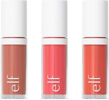 e.l.f. Camo Liquid Blush 3er-Pack | Flüssiger Blush Set, Natürlicher Glow, Langanhaltend, Dusty Rosé, Pinky Promise, Coral Crush, Vegan | 3 x 4 ml
