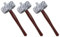 Aufblasbarer Hammer – 3 Stück – Stabile aufblasbare Hammer-Requisite – Kostümzubehör