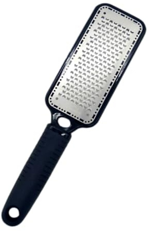 PACKOVE Fußfeile aus Edelstahl mit Abs Griff Effektiver Hornhautentferner zur Sicheren Entfernung Abgestorbener Haut und Pflege Rissiger Fersen
