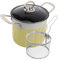 iplusmile 1 Ensemble D'Égouttoir À Friteuse En Acier Inoxydable Poêle À Frire Multifonctionnelle Avec Couvercle Ustensiles De Cuisine Marmite À Frire Marmite En Fer Raffiné