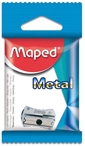 Maped Spitzer 006600 – Anspitzer Handbuch (,), aus Metall grau