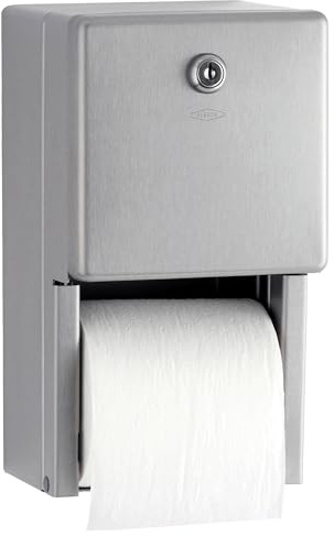 Bobrick Surface-Mounted Multi-Roll Toilet Paper Tissue Dispenser, Satin-Finish Stainless Steel (Model B-2888)
