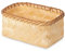 Compactor HALONG Korb - Handgefertigt aus natürlichem Bambus, 23x15x10 cm, Rektanguläre Form, Ideal für Organisation und Dekoration