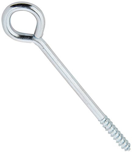 Merriway BH04761 (50 Pcs) Screw-In Vine Eye, 100 mm (4 inch) Zinc Plated Steel - Pack of 50 Pieces