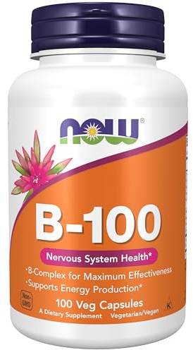 NOW Supplements, Vitamin B-100, Energy Production*, 100 Veg Caps