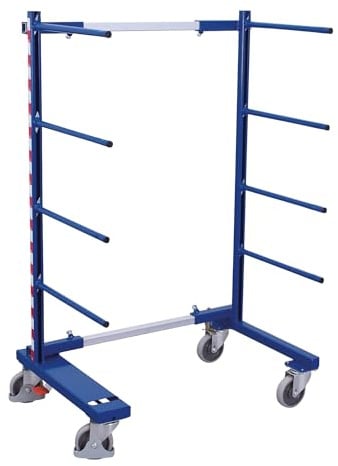 Tragarmwagen einseitig RAL5010 Enzianblau Tragarm Tragreihe