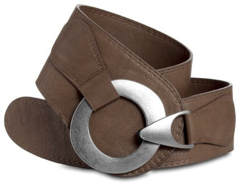 Caspar GU243 breiter Damen Taillengürtel, Gürtelgröße:85, Farbe:khaki