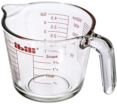 IBILI 481105 Verre Mesurer, Verre, Transparent, 12 x 12 x 10 cm