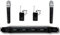 4 canaux Professional & Pin's/Lavalier VHF à main et micro Système Micro sans fil