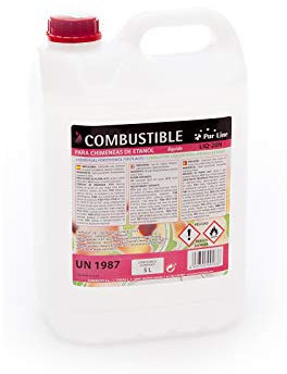 PURLINE 5L Bioetanol 96% para chimeneas - sin Humo - Alta combustión
