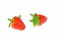 Miniblings Erdbeeren Obst Ohrstecker Beeren Frucht 3D rot spitz - Handmade Modeschmuck I Ohrringe Stecker Ohrschmuck