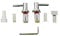 Pozzi Ginori - Kit Cerniere per Sedile Easy/500 41969 - Cromo, A Magazzino