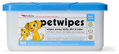 Petkin Pet Wipes, Pack of 100
