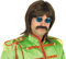 Fun Shack 50er Jahre Perücke Herren, Hippie Perücke Herren, Perücke Herren Braun, Retro Perücke Herren, Perücke 50er Jahre Herren, Perücke Herren Fasching, Perücke Mit Bart