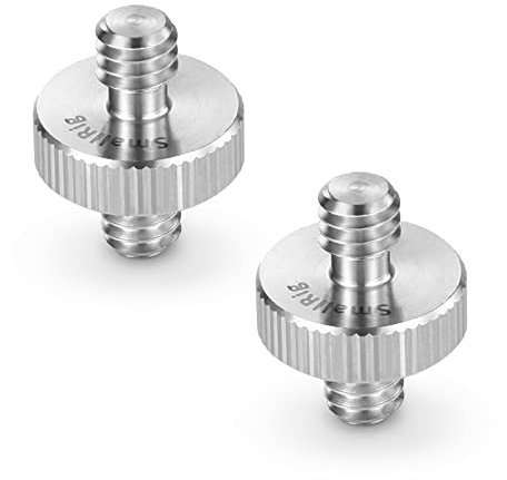 SMALLRIG 1/4 männlich zu 1/4 männlich Gewinde Schraube Adapter zum Kamera/Stativ/Monopod/Kugelkopf/Lichtstand (2 Stück) - 828