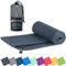 Fit-Flip Mikrofaser Handtuch - kompakte Microfaser Handtücher - ideal als Sporthandtuch, Reisehandtuch, Strandtuch - schnelltrocknend und leicht - Badetuch groß (70x140cm, Dunkelgrau)