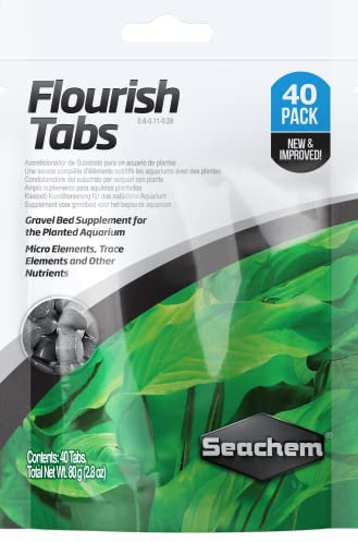 Seachem Flourish Tabs Integratore in Pastiglie per Piante D'Acquario - 40 Pezzi