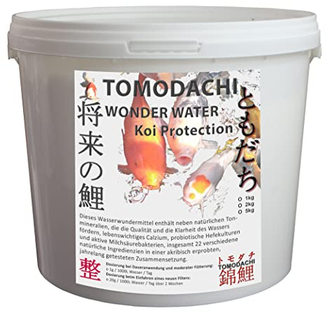 Tomodachi Algenfreies, kristallklares Teichwasser auf kolloidaler Ebene, Wonder Water Koiprotection Wasserverbesserer 1kg