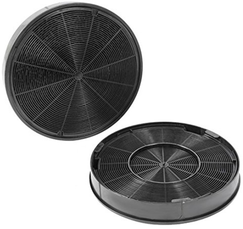 spares2go Typ eff62 anthrazit Carbon Filter für Alno Dunstabzugshaube Vent (196 x 37 mm, 2 Stück)