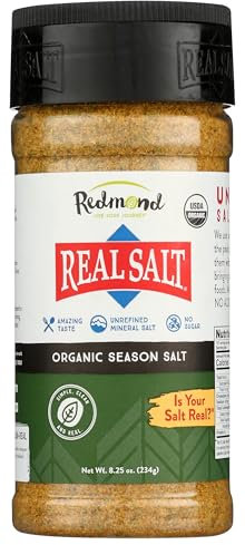 Real Salt Seasonings organic SEASON Salz, 234g Streuer - natürliches Speisesalz aus einem alten Ur-Meer in Utah, kombiniert mit herzhaften BIO Kräutern, reich an Mineralien