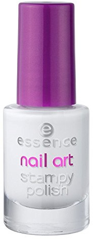 essence - Nageldesign - nail art stampy polish - 01 stamp me! White
