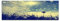 Paul Sinus Art Panoramabild auf Leinwand und Keilrahmen 150x50cm Wiese Pusteblume Sonne Wolken Vintage