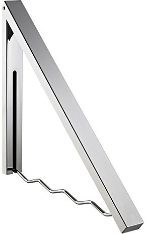 ALCO-ALBERT 2870 - Wandgarderobe, ausklappbar, Metall, Silber, 58 x 6 x 4 cm