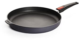 Woll Diamond Lite poêle en fonte - Induction-, Ø 32 cm, hauteur 5 cm, avec manche amovible - Convient à tous les types de cuisinières, antiadhésif, fonte d'aluminium