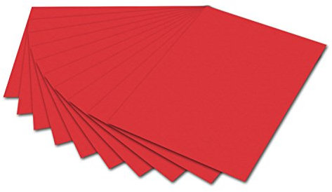 folia 6119 - Fotokarton Hibiscus, 50 x 70 cm, 300 g/qm, 10 Bogen - zum Basteln und kreativen Gestalten von Karten, Fensterbildern und für Scrapbooking