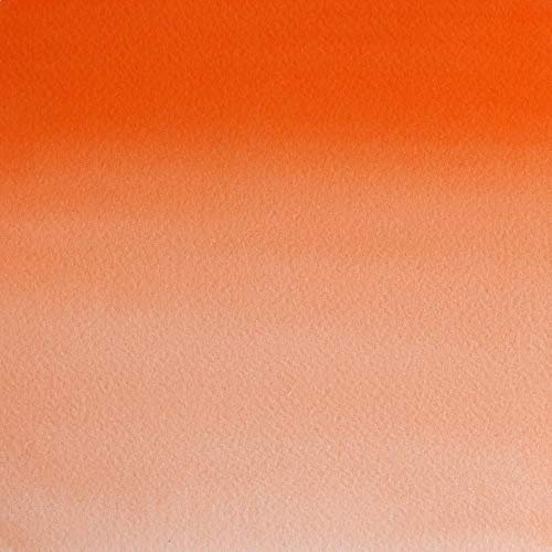 Winsor & Newton Aquarelle Professionnel - Peinture Aquarelle, Haute Luminosité, Résistante à la Lumière, Qualité Archive, Demi Godet, Couleur Orange Winsor (Nuance Rouge)