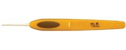 Bulk Buy: Clover Soft Touch Stahl Häkelnadel Größe 6 1,00 mm 1023 (3er Pack)