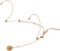 Jts cm de 804if elekret de diadema micrófono con bola omnidireccional Beige
