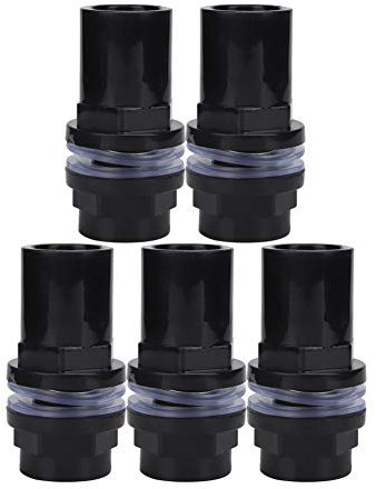 Pssopp 5 Stücke Aquarium Wasser Rohr Konverter PVC Aquarium Schlauch Adapter (25mm) Gerade Rohrverbinder Aquarium Zubehör