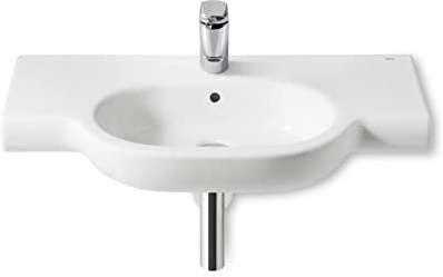 Roca,Meridian,Lavabo de porcelana mural,Blanco,850mm x 460mm x 150mm,A32724D000