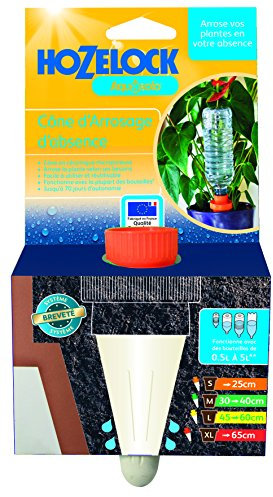 HOZELOCK - Système d'Arrosage Goutte-à-Goutte Autonome Aquasolo - Taille S (x1) : Arrosage d'Absence, Idéal pour Plante en Pot, Jardinière, Fleurs et Potager, Cône Orange en Céramique [2710 3465]