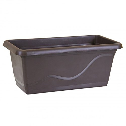 Gardenico Selbstbewässerung Blumenkasten Smart System Extra Line 40 cm, braun