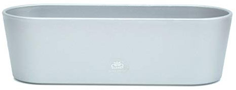 Kunststoff Flori Blumenkasten silber L 51.0 cm B 18.5 cm H 15.0 cm