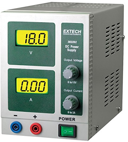 Extech 382202 Digital Single Output DC Power Supply 18V and 3A