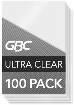 GBC Laminierfolien, Thermo-Laminiertaschen, ID-Kartengröße, 5 mil, HeatSeal Ultra Clear, 100 Stück (56005)