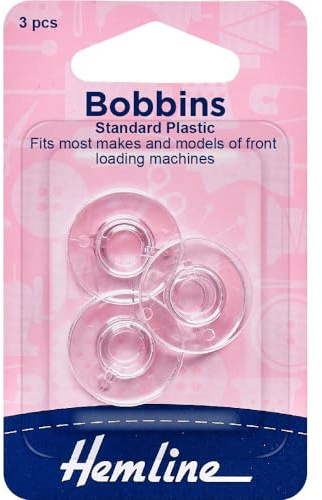 Hemline Plastic Bobbin Pk of 3 Universal/Class 15k