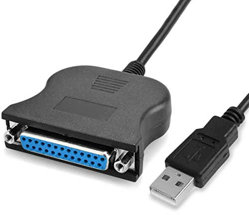 iray Cable Adaptador USB a hembra de 25 pines/a cable USB paralelo adaptador de impresora