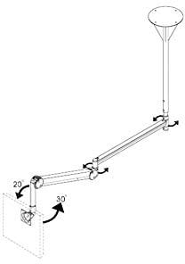 Neomounts by Newstar Medizinische Deckenhalterung FPMA-HAC100HC 10-32 12KG