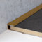 5 Meter (5 x 1 m) Einschubprofil für Laminat, 8,5 mm Einfasshöhe, Alu eloxiert, gebohrt, Farbe: Gold