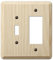 AmerTac 401tr Toggle 11 à bascule traditionnel brut Bois de frêne Wallplate, Plaques Murales pour Prises Électriques
