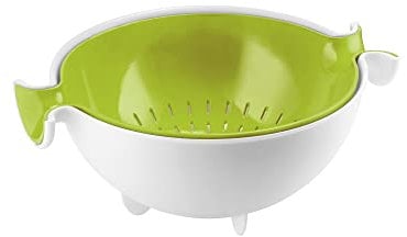 Guzzini, Lot Passoire Avec Bol Spin&Drain, 30 x 25 x h12,5 cm